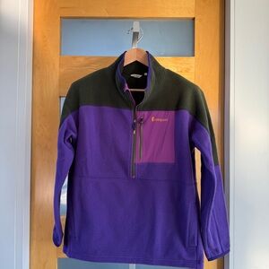 Cotopaxi Purple and Dark Green Fleece